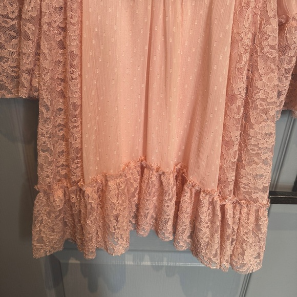 LIZ LISA Coquette Lolita Dress Size S Pink Kawaii Feminine Dainty Fairy Romantic - Picture 4 of 13